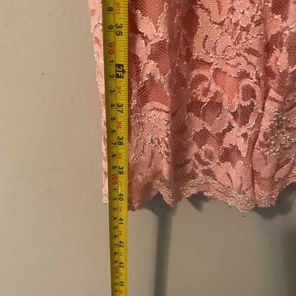 Floral Formal Dress in White and Pink - Picture 4 of 6